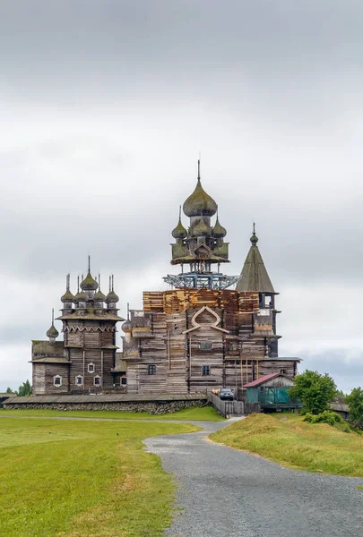 Historical site dating from the 17th century on Kizhi island, Russia