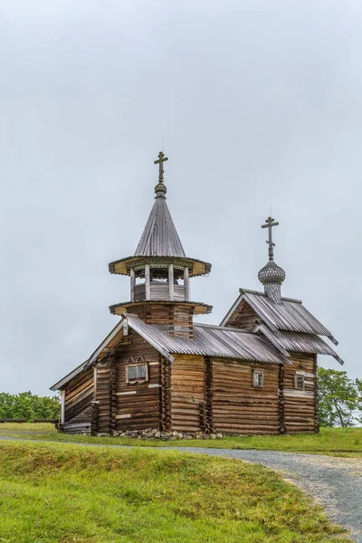 Historické Pamětihodnosti Století Ostrově Kizhi Rusku Kaple Archanděla Michaela — Stock fotografie