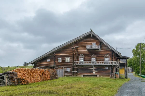 Site Historique Datant Xviie Siècle Sur Île Kizhi Russie Maison — Photo