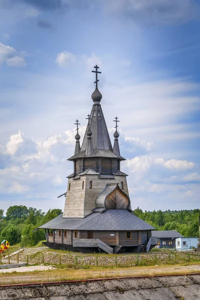 Деревянная Церковь Святого Николая Повенце Республика Карелия Россия — стоковое фото
