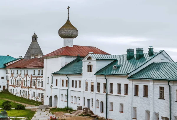 索洛夫茨基修道院 Solovetsky Monastery 是一座位于俄罗斯白海索洛夫茨基群岛的强化修道院 — 图库照片