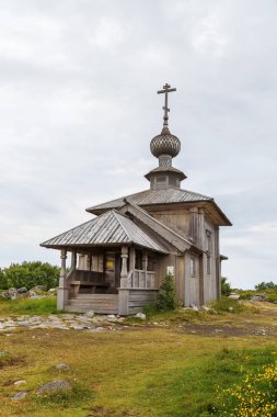 Büyük Zayatsky Adası, Rusya 'daki St. Andrew Ahşap Kilisesi
