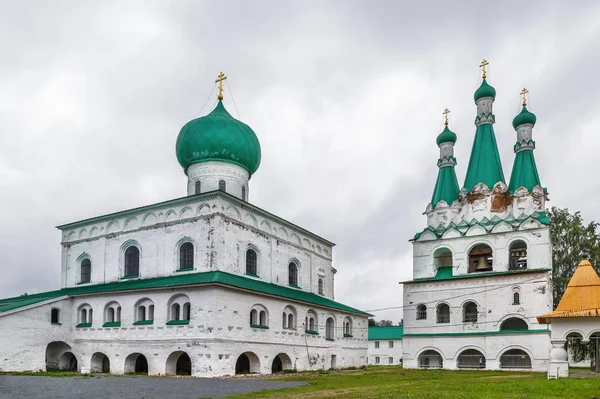 Олександр Свірський Монастир Православний Монастир Ленінградській Області Росія Троїцький Собор — стокове фото