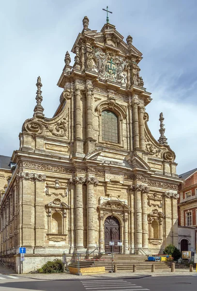 Szent Mihály Templom Leuven Tekinthető Jezsuita Templom Belgium Lenyűgöző Homlokzat — Stock Fotó