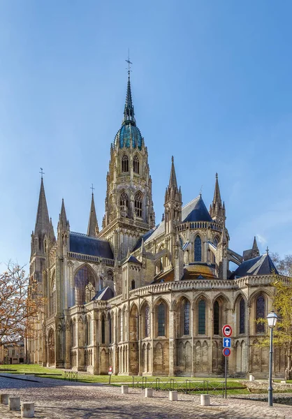 Catedral Bayeux Una Catedral Normanda Románica Situada Ciudad Bayeux Francia —  Fotos de Stock