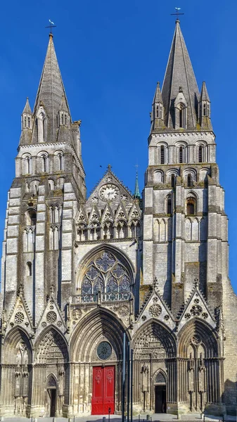 Catedral Bayeux Uma Catedral Normanda Românica Localizada Cidade Bayeux França — Fotografia de Stock