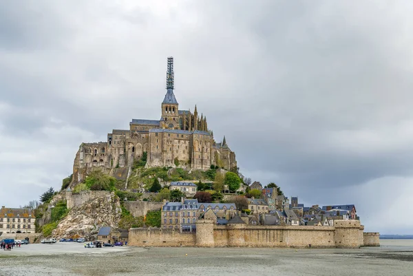 Widok Mont Saint Michel Francja — Zdjęcie stockowe