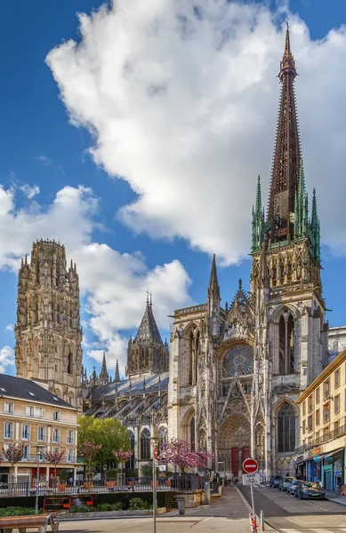 Catedral Rouen Una Catedral Gótica Católica Rouen Normandía Francia — Foto de Stock