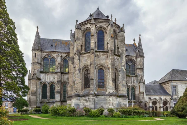 Kostel Bývalého Opatství Saint Leger Soissons Francie — Stock fotografie
