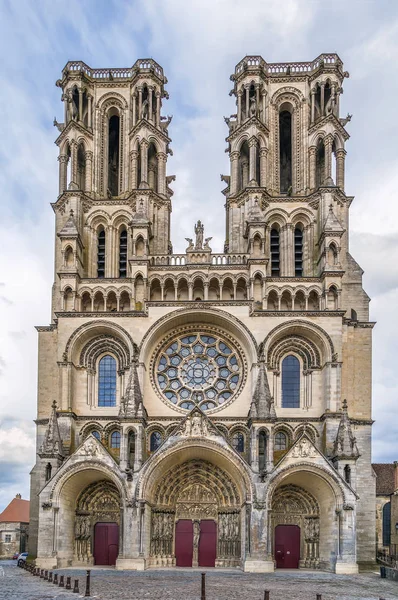 Die Kathedrale Von Laon Ist Eines Der Wichtigsten Beispiele Der — Stockfoto