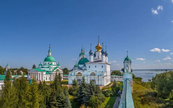 Duvardan Spaso Yakovlevsky Manastırı Manzarası Rostov Rusya — Stok fotoğraf