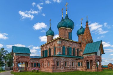 Rusya 'nın Yaroslavl kentindeki Korovniki tapınağında Aziz John Chrysostom Kilisesi