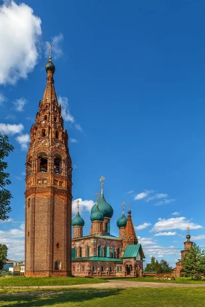 Zicht Tempelensemble Korovniki Jaroslavl Rusland — Stockfoto