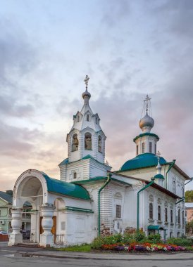 Koruma kilise kutsal bakirenin Market'te Vologda, Rusya Federasyonu