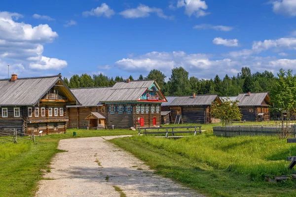 Casa Madeira Histórica Museu Livre Semenkovo Rússia — Fotografia de Stock