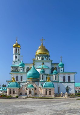 Diriliş Katedrali ve yeraltı Kilisesi St Constantine ve St Helena önce onu New Jerusalem Manastırı, Rusya Federasyonu