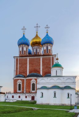 Ryazan Kremlin Katedrali 1693-1699 yılları arasında Mimar Yakov Bukhvostau, Ryazan, Rusya