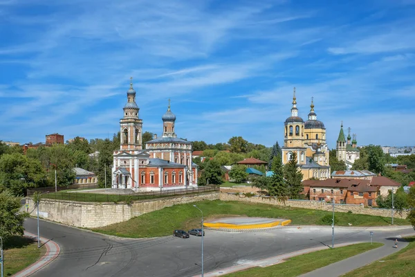 Weergave Van Het Ensemble Van Kerken Van Het Kremlin Hill — Stockfoto