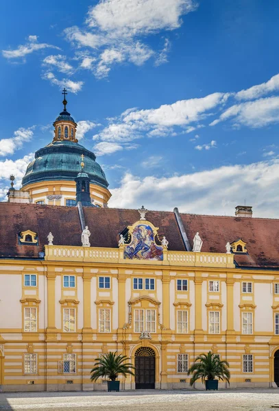 Abbaye Melk Est Une Abbaye Bénédictine Située Dessus Ville Melk — Photo