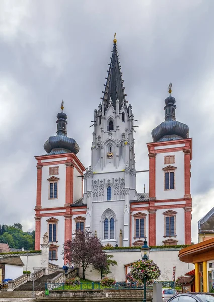 マリアツェル オーストリアのマリア大聖堂 それはオーストリアの最も重要な巡礼地とヨーロッパで最も訪問された神社の一つ — ストック写真