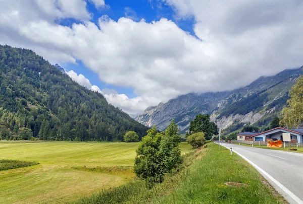 Landskapet Alperna Bergen Centrala Steiermark Från Highway Österrike — Stockfoto