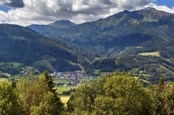 Landskap Dalgången Alperna Centrala Steiermark Österrike — Stockfoto