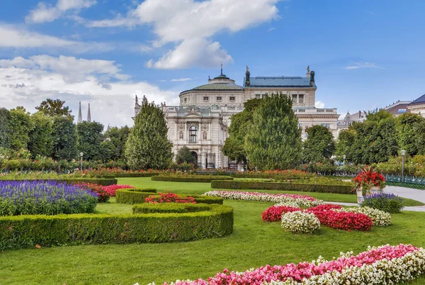 Volksgarten Lidová Zahrada Veřejný Park Centru Města Vídeň Rakousko — Stock fotografie