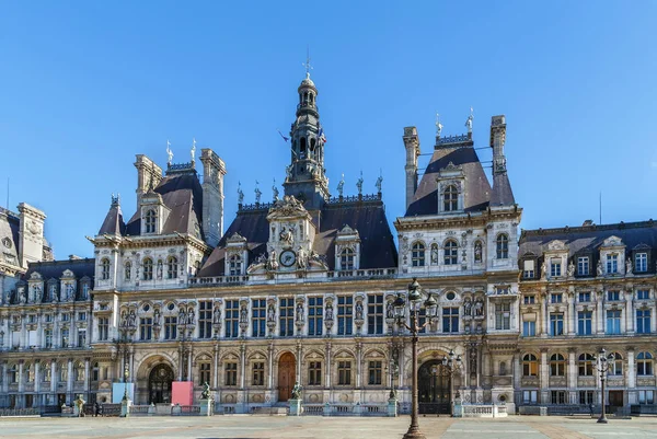 Готель Ville City Hall Парижі Являє Собою Будівництво Житла Місцевої — стокове фото
