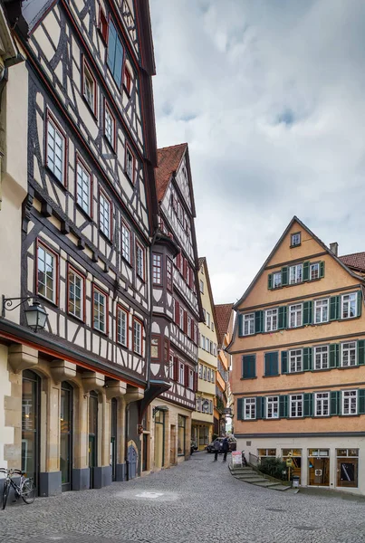 Улица Историческими Домами Tubingen Germany — стоковое фото