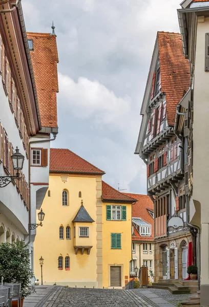 Gata Med Historiska Hus Esslingen Neckar Tyskland — Stockfoto