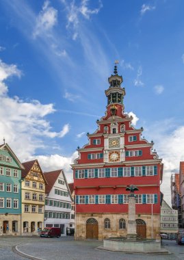 Eski Belediye Binası olduğunu en güzel Esslingen içinde bina am Neckar, Almanya.