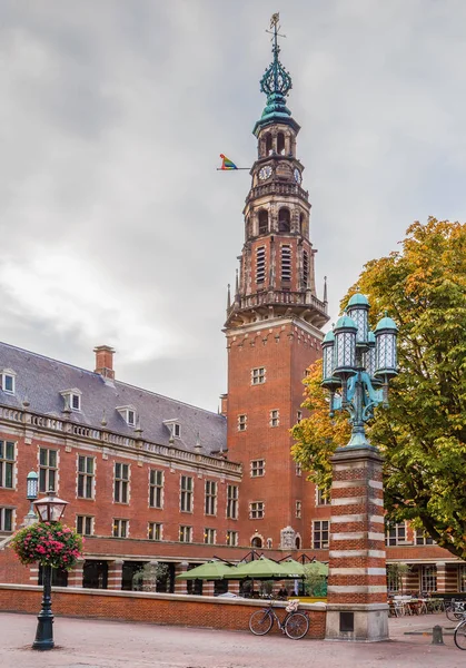 Het Stadhuis Een 16E Eeuws Gebouw Leiden Nederland — Stockfoto