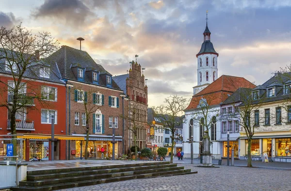 Tržní Náměstí Hiatorickými Domy Městě Xanten Německo — Stock fotografie