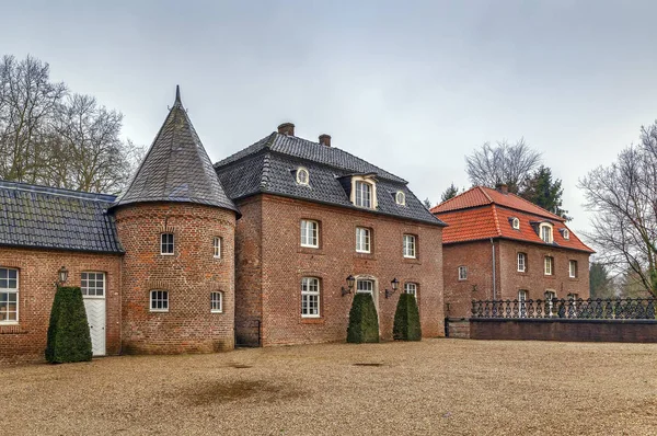 Anholt Hrad Jedním Největších Vodních Hradů Munsterland Německo Součástí Vnější — Stock fotografie