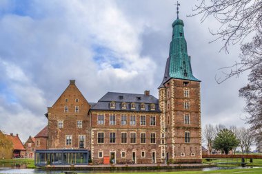 Su kalesi Raesfeld, Muensterland, Kuzey Ren-Vestfalya, Almanya