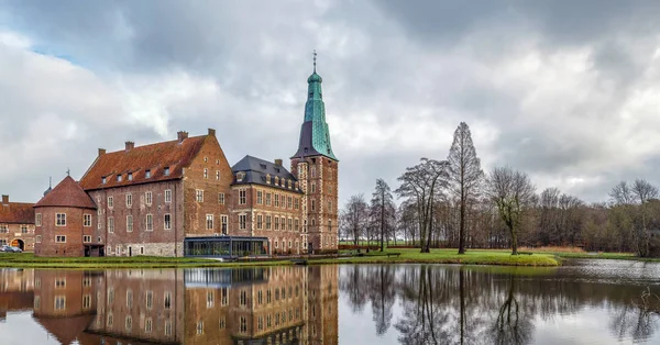 Wasserschloss Raesfeld Münsterland Nordrhein Westfalen Deutschland Panoramablick Mit See — Stockfoto