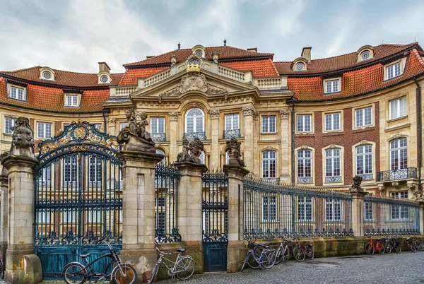 Erbdrostenhof Palacio Barroco Tardío Tres Alas Munster Renania Del Norte —  Fotos de Stock