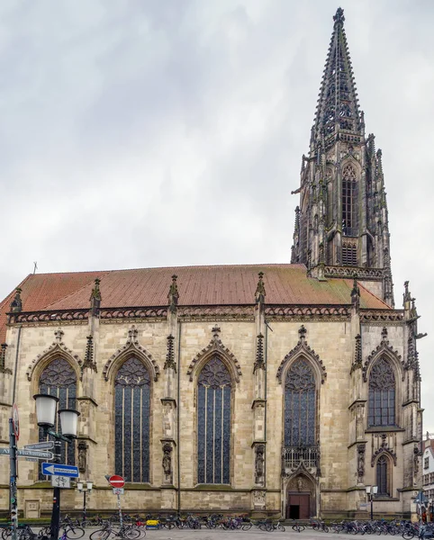 Kościół Lamberta Jest Rzymskokatolickim Kościołem Munster Niemcy — Zdjęcie stockowe