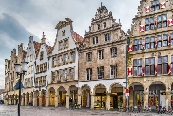 Prinzipalmarkt Ist Eine Historische Straße Mit Gebäuden Mit Malerischen Giebeln — Stockfoto