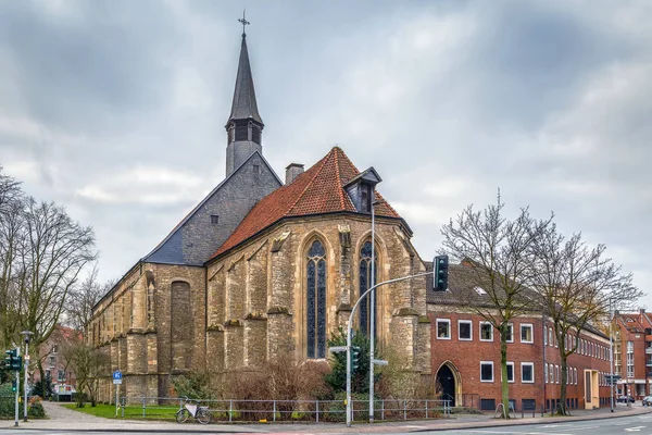 Den Apostoliska Kyrkan Evangelisk Kyrka Munsters Historiska Centrum Tyskland — Stockfoto