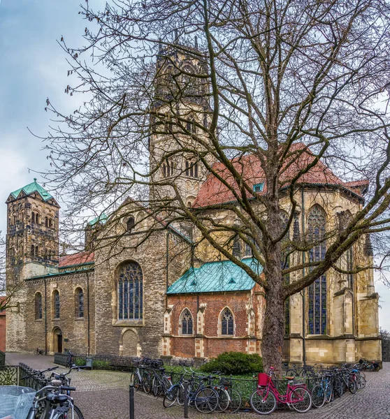 Ludgeri Kyrka Äldsta Katolska Heliga Byggnader Och Byggdes 1173 Munster — Stockfoto