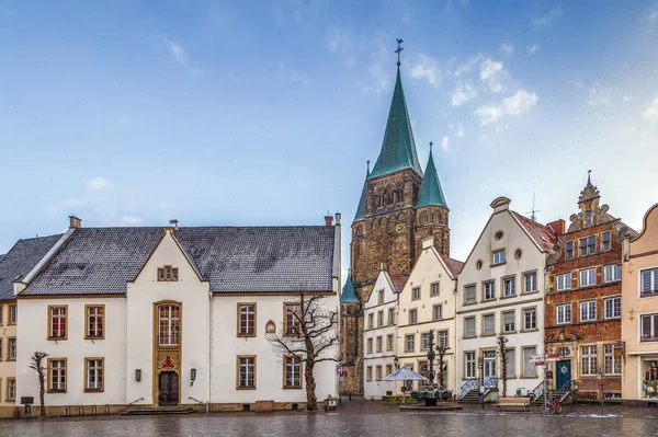 Piazza del Mercato Storico, Warendorf, Germania — Foto Stock