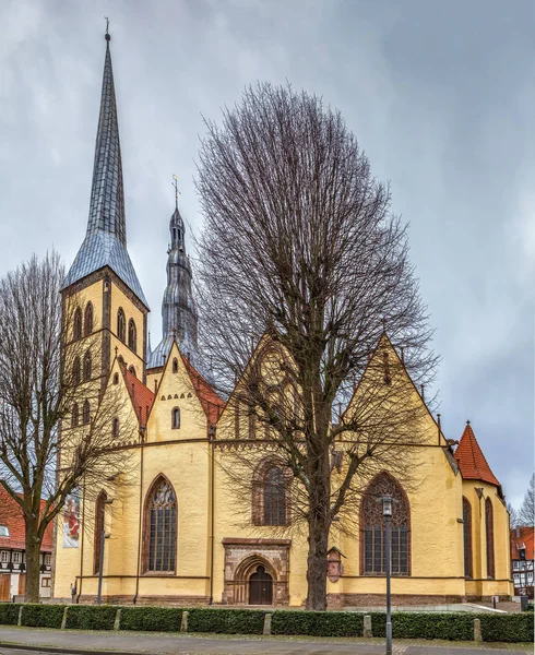 Лютеранська Парафіяльній Церкві Святого Миколая Lemgo Німеччина — стокове фото