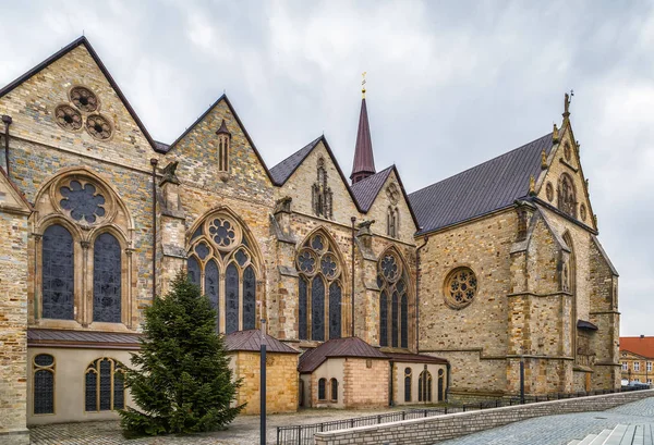 Paderborn Katedrali Almanca Paderborner Dom Almanya Nın Paderborn Eyaletinde Yer — Stok fotoğraf