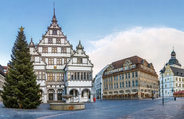 Das Renaissance Rathaus Wurde 1616 Auf Dem Platz Der Paderborner — Stockfoto