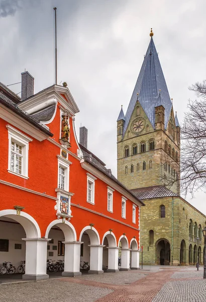 Patroclus Cathedra Basilika Romansk Stil Rådhus Soest Tyskland – stockfoto