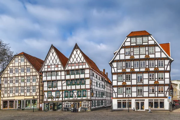 Marktplatz Mit Dekorativen Fachwerkhäusern Soest — Stockfoto