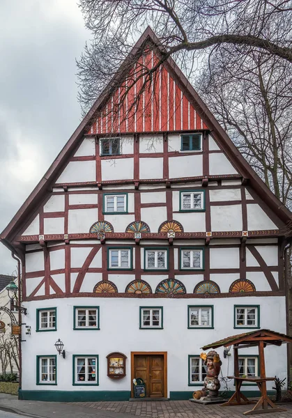 Yistorical Favázas Ház Város Központjában Soest Németország — Stock Fotó