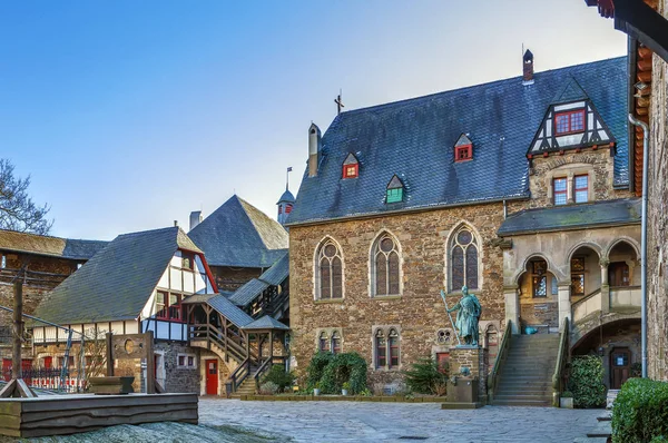 Burg Замок Розташований Burg Дер Wupper Solingen Найбільшим Перебудований Замок — стокове фото