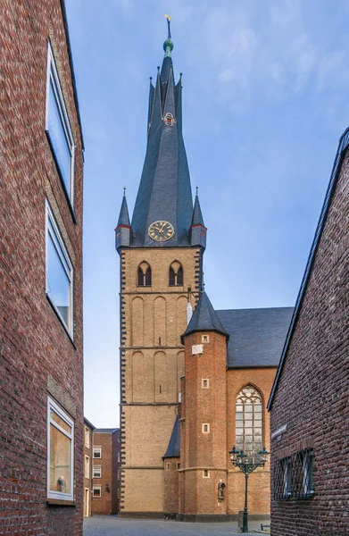 Lambertus Církev Římskokatolická Církev Historickém Centru Dusseldorf Německo — Stock fotografie